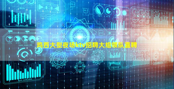 鸡西大型夜场ktv招聘大组领队直聘